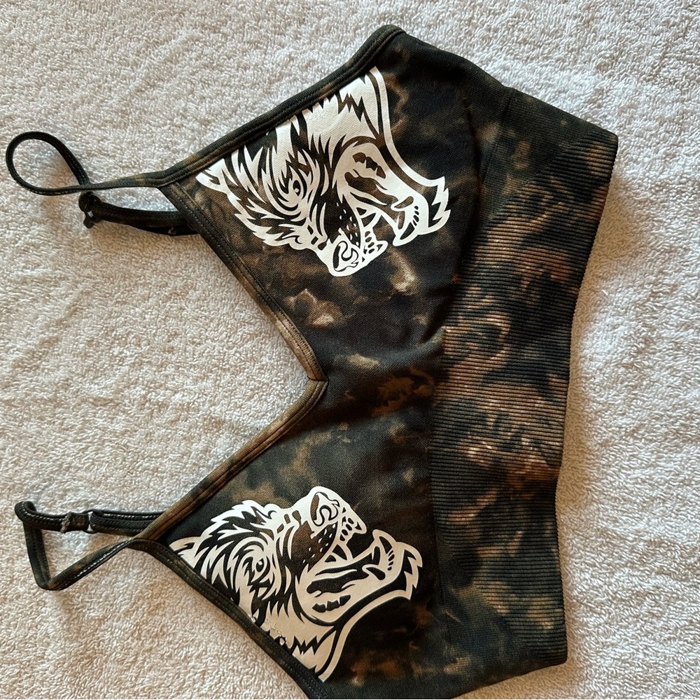 Darc Sport Black and Brown Sports Bra